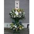 秋田県大仙市栗林生花店の花　大型2段葬儀生花